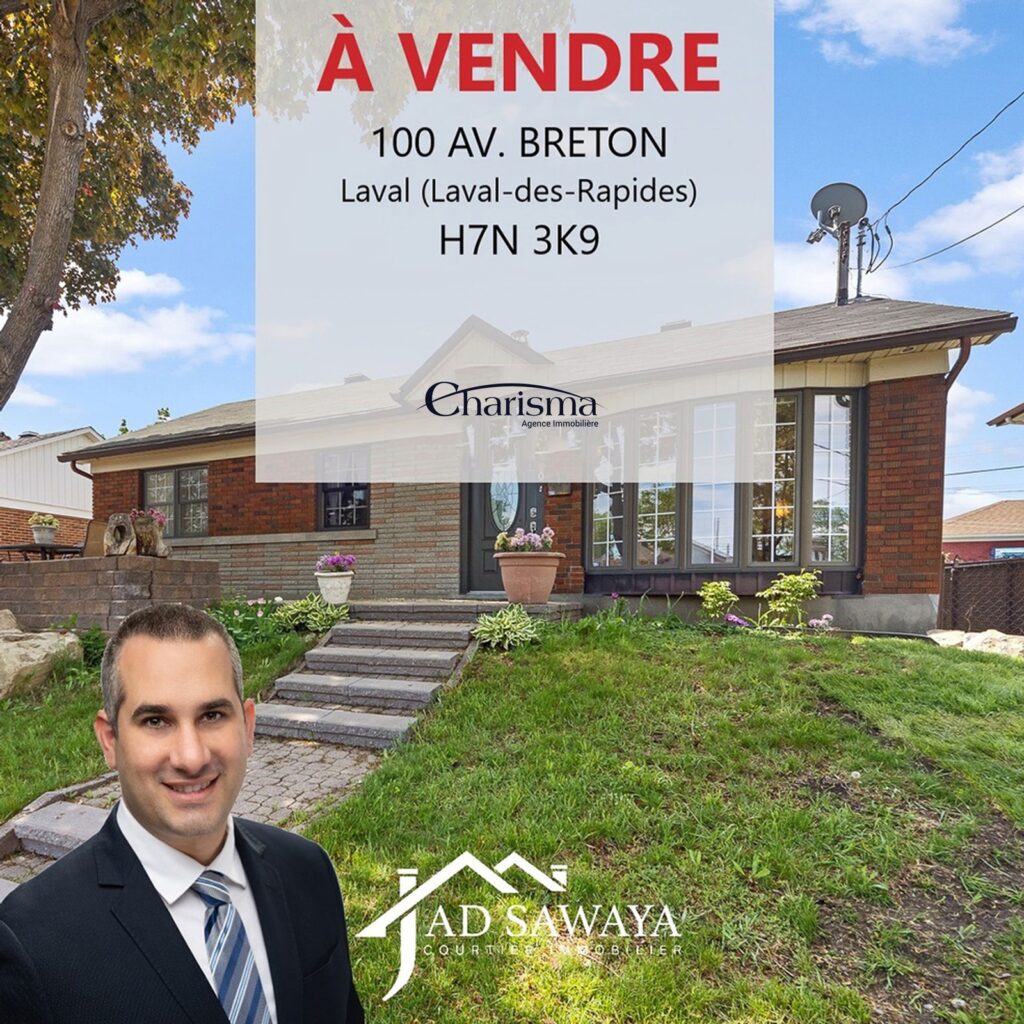 100 AV. BRETON Laval (Laval-des-Rapides) H7N 3K9